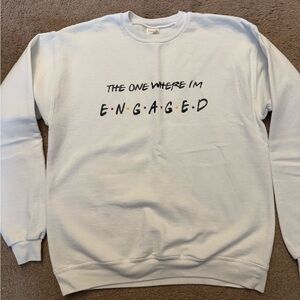 White Graphic Women’s Sweater